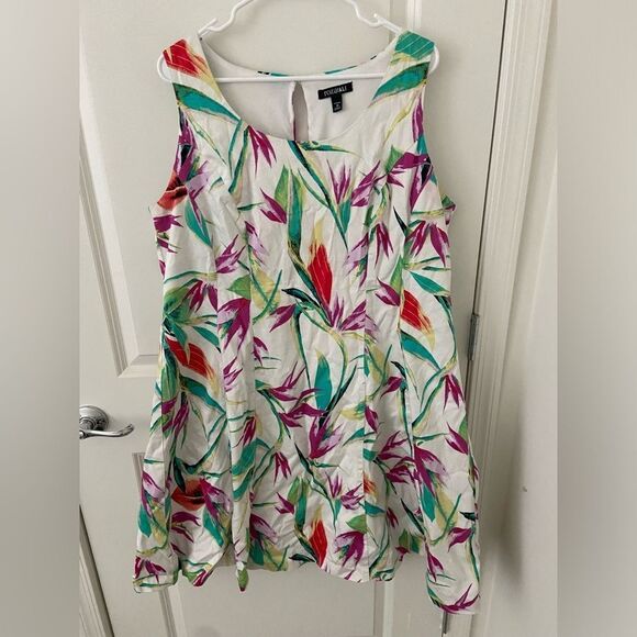 🧡Floral A-Line dress - Picture 1 of 5